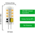 thumbnail image 2 of TGHTBA-10 Pack G4 AC/DC 12V Led Bulbs 3W Equivalent 20W 30W Halogen 300 Lumen 3000K Warm White JC Bi-Pin Base Landscape Light Bulb, 2 of 4