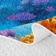 thumbnail image 5 of Erosebridal Marine Animal Twin Quilt Set, Cartoon Dolphin Twin Coverlet Set, Reversible 2 Pieces, 1 Bedspread and 1 Pillowcase, 5 of 7