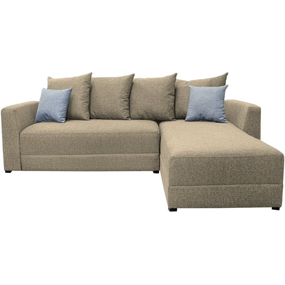 Sala esquinera EL BAZAR STORE modelo Samso lino Beige 240x180 cm
