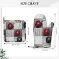 thumbnail image 4 of Disketp Cherries Laid Oven Mitts And Potholders Bbq Gloves-Oven Mitts And Pot Holders With Recycled Infill Silicone Non-Slip Cooking Gloves For Cooking Baking Grilling, 4 of 9