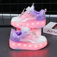 thumbnail image 5 of Kids Roller Skates Light up Shoes with Wheels Shoes LED USB Charging Roller Sneakers for Girls Boys Birthday Christmas Gift, 5 of 22