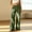 Green, variant on Women's Pants, Corduroy Fabric Button Fly, Wide Leg with Pockets, Loose Fit for Fall