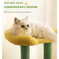 thumbnail image 5 of Cat Tree, Multi-Level Small Cat Tower for Indoor Cats, 29" Tall Cute Kitten Scratcher Condo with Sisal Scratching Post and Pad Steps, Plush Cat Cave with Pom-Pom for Small Kitty,, 5 of 17
