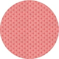 thumbnail image 1 of Ahgly Tapis Rond Lavable en Machine Intérieur Transitionnel Rose Corail Clair, 7 Pieds Rond, 1 of 7