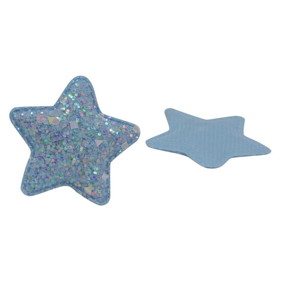 Glitter Fabric Star Padded Appliques For DIY Children Headwear Accessories & DIY Craft Decoration Patches