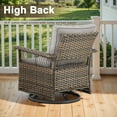 thumbnail image 4 of POCASSY Swivel Wicker Outdoor Club Chair Lounge Chair, 4 of 10