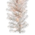 thumbnail image 3 of Vickerman 9' x 18" White Artificial Christmas Garland, Warm White LED 3MM 8 Function Lights, 3 of 5
