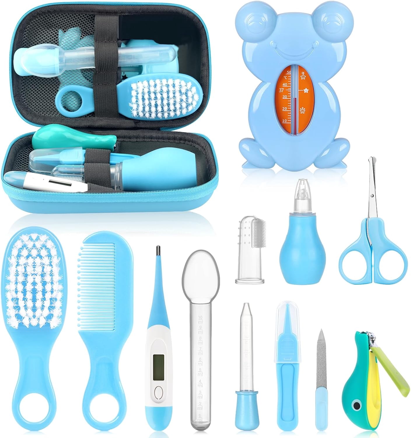 Kit Elite Baby Momcozy - Soins Toilettage & Santé Bébé - Coupe-Ongles, Aspirateur Nasal, Accessoires
