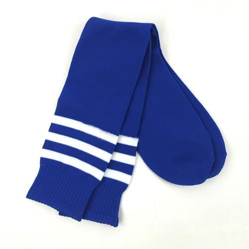 Faithtur Chaussettes de Football pour Femmes et Hommes Mode à Rayures Imprimées Chaussettes d'Exercice Hauteur Genou