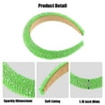 thumbnail image 4 of Unique Bargains 1 Pc Rhinestone Headband for Women Bling Padded Hairband Hair Accessories 1.18 Inch Wide Green, 4 of 7