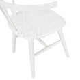 thumbnail image 2 of Roundhill Furniture Alwynn White and Natural Wood 5-Pc Dining Set, Table with 4 Windsor Chairs, 2 of 10