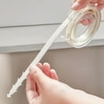 thumbnail image 3 of EXLEAF 2026 New Flexible Drain Snake Cleaning Tool 2-Pack for Sink, Bathtub, Bathroom, Kitchen | 43Cm Retractable Sink Hair Catcher | Sewer Pipe Dredge Hook with Storage Box | White & Blue, 3 of 7