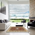 thumbnail image 6 of Ahgly Company Indoor Round Abstract Brown Red Abstract Area Rugs, 7' Round, 6 of 6