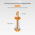thumbnail image 2 of Fishbone Nail Rope Hebilla Camping Ground Portable Spring Hook Wind Yellow, 2 of 3