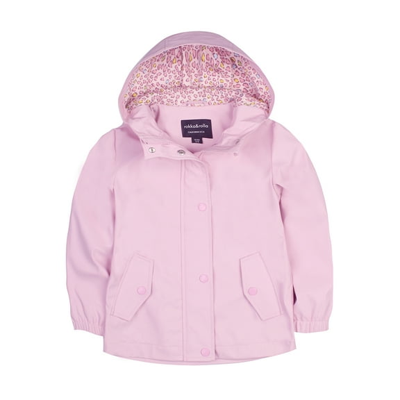 Rokka&Rolla Girls' Waterproof Rain Coats Rubberized Jackets, Sizes 4-12
