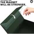 thumbnail image 3 of Gift Box with Lids, 11.5 x 8.5 x 2.3 In Magnetic Closure Collapsible Gift Boxes for wraps gifts of T-Shirts, Gloves, Scarves, Candy, Baby Clothes, Jewelry, Books, Comes with a Ribbon(Forest green), 3 of 4