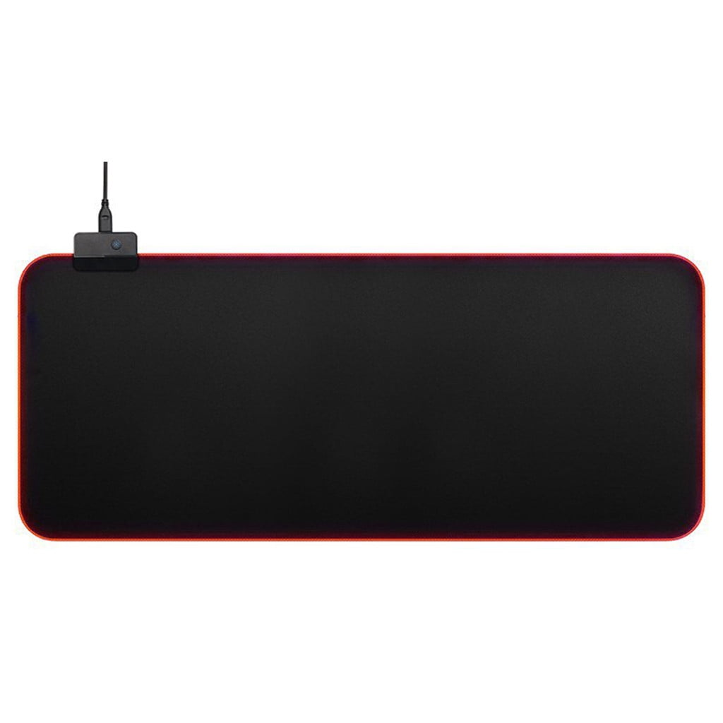 RGB Large Colorful LED Lighting Keyboard Mat Gaming Mouse Pad for Computer, Mouse