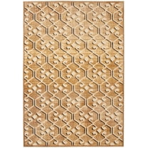 SAFAVIEH Paradise Alison Geometric Tessellation Area Rug, Taupe/Multi, 5'3" x 7'6"