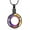 Black, variant on Crystal Circle of Life Memorial Pendant Cremation Jewelry Urn Necklace for Ashes Memorial Pendant Loved Ones Eternity Keepsake for Women Men
