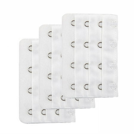 

Medcursor Women Pack of 3 Soft Comfortable 3 by 4 Hooks Bra Extender