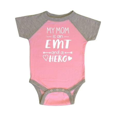 

Inktastic My Mom is an EMT and a Hero Gift Baby Boy or Baby Girl Bodysuit