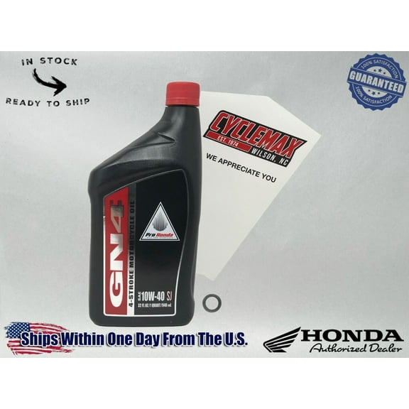 Cyclemax Standard 10W-40 Oil Change Kit fits 2012-2024 Honda TRX90X