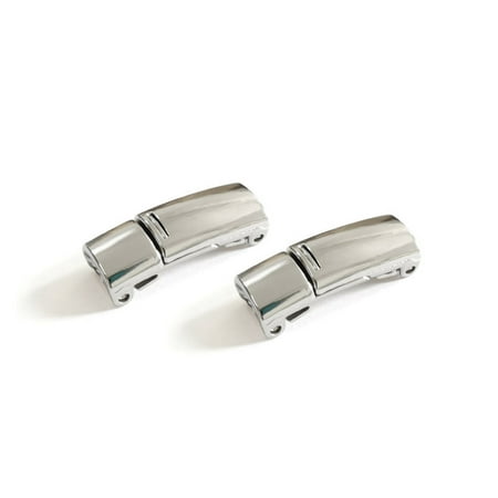 

2 Pcs Metal Magnetic No Tie Elastic Buckle Shoelace Lazy Free Shoelace Buckle for Kid Adult