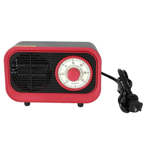 500W Vintage Shaped Quick Heating Electric Heater Safety Desktop Warm Air Blower CN Plug 220V