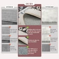 thumbnail image 5 of 4'x6' Area Rugs, Machine Washable Non Slip Area Rug for Living Room, Soft Low Pile Vintage Print Pattern Indoor Bedroom Thin Carpet, Khaki, 5 of 6
