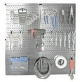Wall Control Pegboard Tool Organizer Starter Kit with Metallic ...