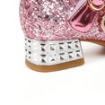 thumbnail image 5 of Girls Snow Queen Queen Heel Shoes Wedding Toddler Flower Glitter Dress Shoes (Little/Big Kid), 5 of 6