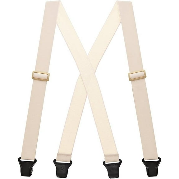 SuspenderStore Undergarment Clip Suspenders - Airport Friendly - 2 Colors & 4 Sizes Includes Big & Tall