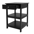 thumbnail image 2 of Winsome Wood Delta 3-Pc Home Office Desk Set, Black Finish, 2 of 2