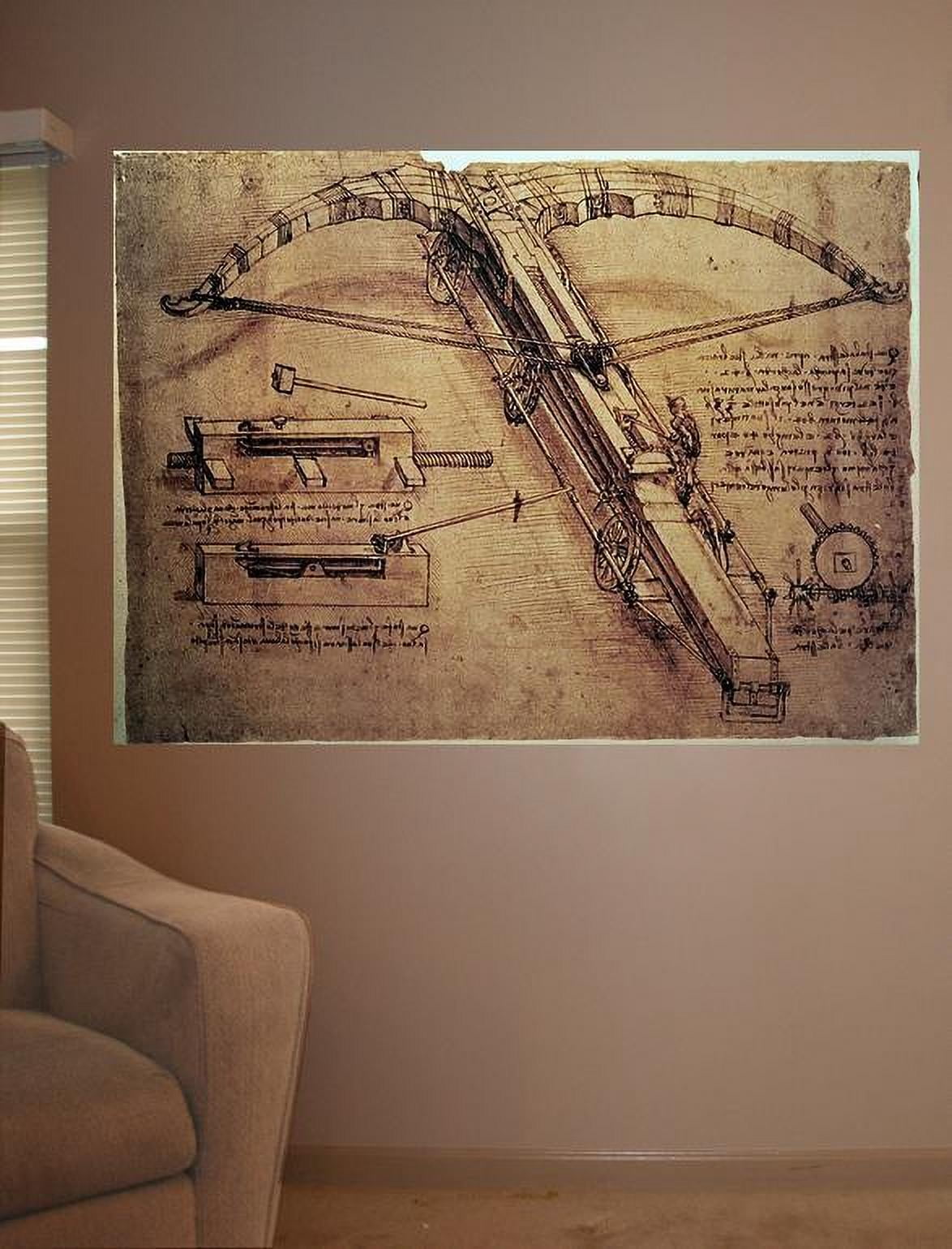 Wallhogs Da Vinci Design for a Giant Crossbow (1485) Wall Mural -  Walmart.com