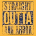 thumbnail image 5 of Straight Outta Ann Arbor Long Sleeve T-Shirt - Medium - Gold, 5 of 6