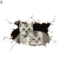 thumbnail image 2 of Walbest 1 Pack Car Sticker, 3D Waterproof Funny Cat Animal Car Decal for Universal Auto SUV, 2 of 7