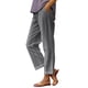 thumbnail image 1 of Pantalones casuales SCZ de bolsillo recto cintura elástica suelta color sólido moda mujer gris S, 1 of 6
