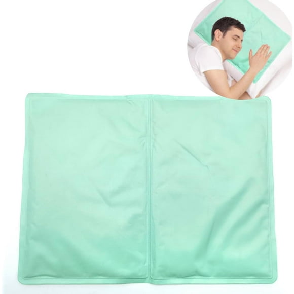ParentReusable Gel Ice Pack for Sleeping, Cold Pillow Pad, Head Cooling Ice Pad, Chill Pillow Cooling Pad, Relieve Headaches, Migraines, Fevers, Hot Flashes, Night Sweats (Green)