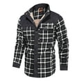 thumbnail image 5 of Fexilor Men's Corduroy Plaid Sherpa Lined Flannel Shirt Jacket Fleece Coat,Size S, 5 of 6