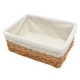 thumbnail image 1 of Boîte de Rangement Rectangulaire Multifonctionnelle pour Bureau Panier de Rangement Tissé à la Main pour Vêtements Conteneur S/M/L, 1 of 6