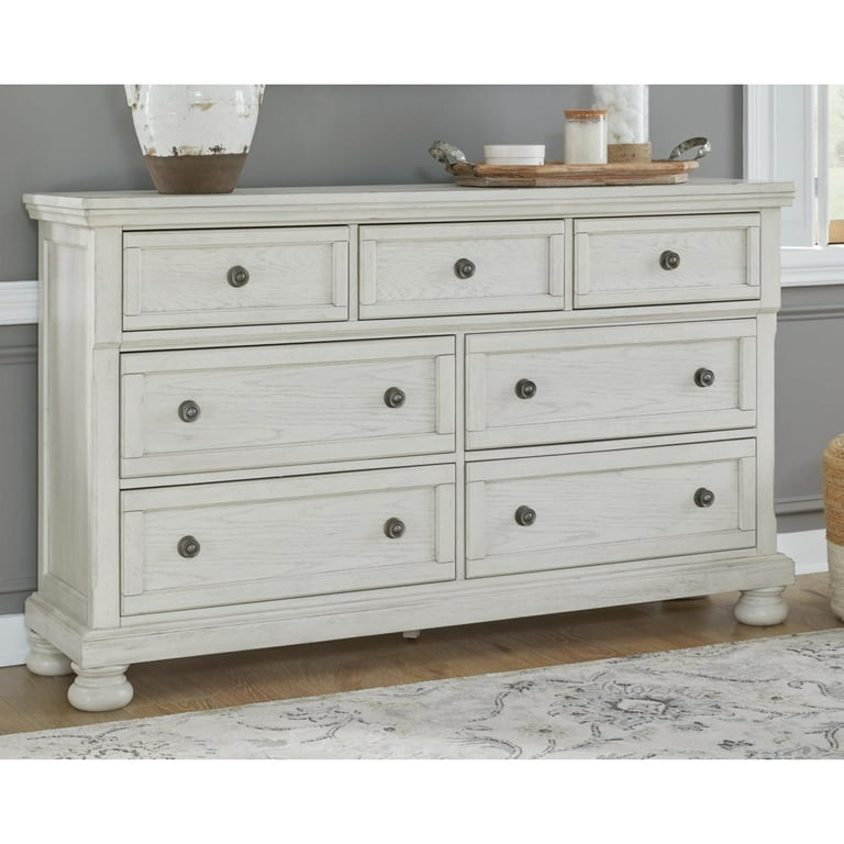 ashley furniture white dresser Hallityn 6 Drawer Prentice Dresser, White by Ashley