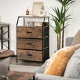 thumbnail image 4 of Gymax Commode à 3 Tiroirs avec Armoire de Rangement Supérieure pour Chambre à Coucher, 4 of 10