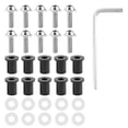 thumbnail image 2 of 10pcs Red Anodized Motorcycle Windshield Bolts Nut Washers Kit, Fits All Bikes with M5 Screw Diameter, No Tools Required, Durable, Fairing Screen Fastener, 2 of 7