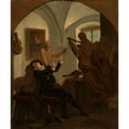 thumbnail image 3 of Ignacy Gierdziejewski 20x23 Black Modern Framed Museum Art Print Titled - Bakfark, Lutenist of Queen Bona (1856), 3 of 5