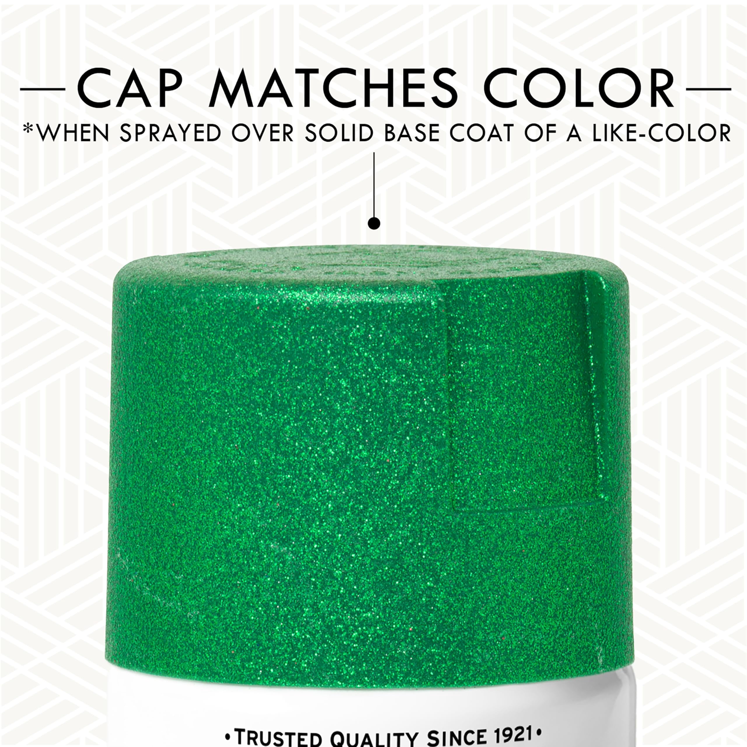 Rust-Oleum 277781 Specialty Glitter Spray Paint, 10.25 Oz, Kelly Green