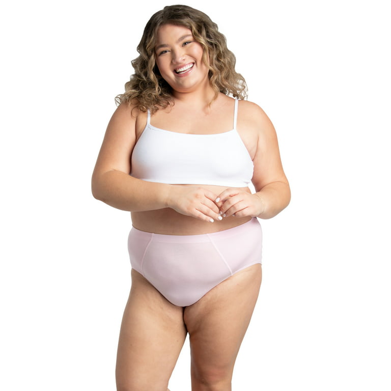 Fit for Me by Fruit of the Loom Women's Plus Size Hi-Cut Underwear