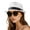 White, variant on Straw Fedora Hat for Women Men Packable Short Brim Roll Up Trilby Hat Panama Summer Beach Sun Hat UPF 50+
