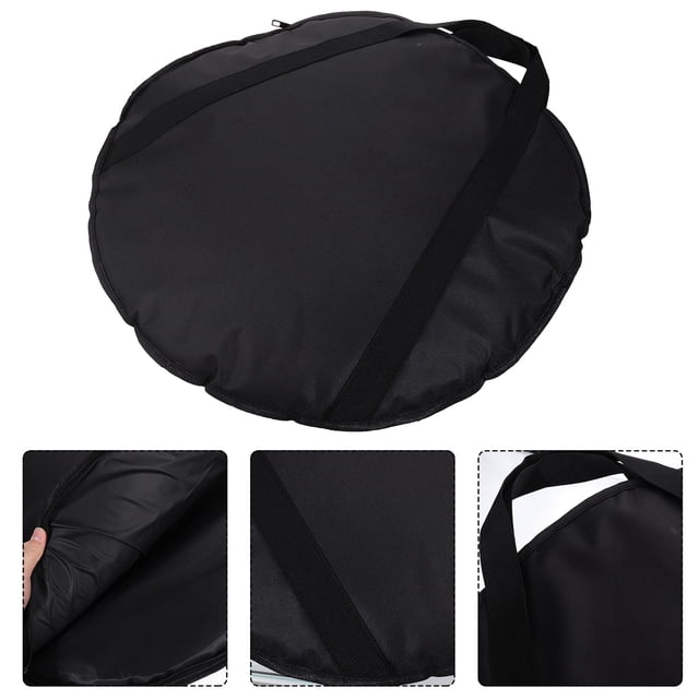 OULII Cymbales Résistantes à l'Usure Sac de Transport Rond Noir pour Transport d'Instruments 1Pcs