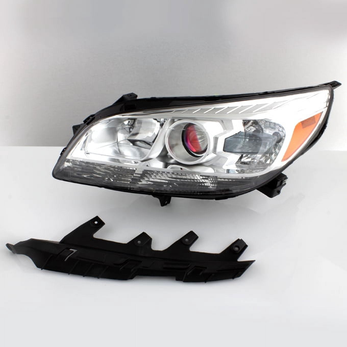 AKKON - For 13-15 Chevy Malibu LT/LTZ/Eco Models Chrome Headlight Front Lamp Driver Left Side Driect Replacement