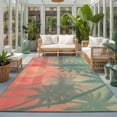 8'x10' Area Rugs, Summer Palm Tree Indoor Outdoor Area Rug for Living ...